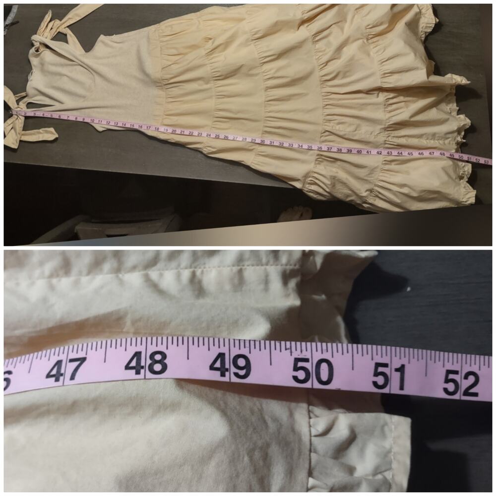 Ulla Johnson Hope Tiered Tie Shoulder Cotton Dress Size Medium Summer Wedding - Picture 8 of 16